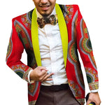 Men's Ankara Print Blazer – African Fashion Statement Jacket M250135
