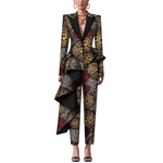 African Dashiki Print Pant Suit Set for Women W250182