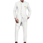 African Inspired Slim Fit Suit for Men – 2 Piece Print Set M250164