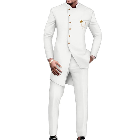African Inspired Slim Fit Suit for Men – 2 Piece Print Set M250164