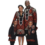 African Family Matching Outfits – Ankara Print Dress & Set F250232