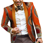 Men's Ankara Print Blazer – African Fashion Statement Jacket M250135
