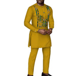 Elegant African Print Men's 2-Piece Set – Robe & Pants M250191