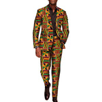 Men’s African Print 2-Piece Set – Blazer & Pants Suit M250110