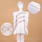 Boys African Print 3-Piece Dashiki Outfit with Hat K250116