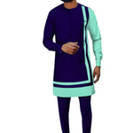 Elegant Dashiki Ankara Two-Piece Set for Men M250118