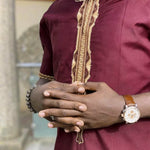 Men's Embroidered Dashiki Shirt & Trouser Set – African Heritage Style M250106