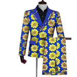 Men’s Bazin Riche Ankara Print 2-Piece Blazer & Pants Set M250111