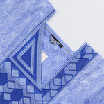 Blue Embroidered Dashiki Set for Boys – 3 Piece African Outfit K250176