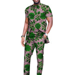 Elegant African Dashiki 2-Piece Set for Men – Long Shirt & Pants M250193