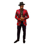 Men’s African Print Dashiki Jacket – Vibrant Long Sleeve Blazer M250107