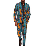 Men’s African Print 2-Piece Set – Blazer & Pants Suit M250110