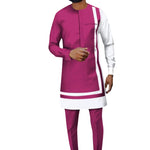Elegant Dashiki Ankara Two-Piece Set for Men M250118