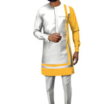 Elegant Dashiki Ankara Two-Piece Set for Men M250118