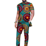 Elegant African Dashiki 2-Piece Set for Men – Long Shirt & Pants M250193