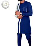 Men’s Dashiki Two-Piece Suit – Tribal Print Shirt & Pants Set M250203