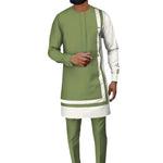Elegant Dashiki Ankara Two-Piece Set for Men M250118
