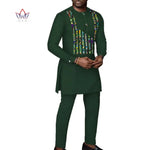 Elegant African Print Men's 2-Piece Set – Robe & Pants M250191