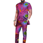 Elegant African Dashiki 2-Piece Set for Men – Long Shirt & Pants M250193