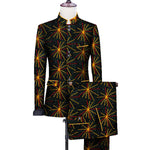 Men’s African 2-Piece Bazin Suit – Blazer & Pants Set for Weddings M250112
