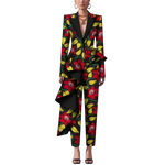 African Dashiki Print Pant Suit Set for Women W250182