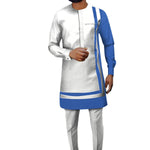 Elegant Dashiki Ankara Two-Piece Set for Men M250118