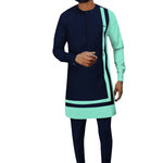 Elegant Dashiki Ankara Two-Piece Set for Men M250118
