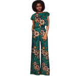 Vibrant African Print Crop Top & Pants Set for Women W250204