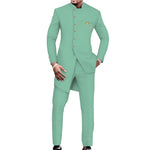 African Inspired Slim Fit Suit for Men – 2 Piece Print Set M250164