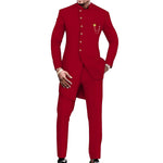 African Inspired Slim Fit Suit for Men – 2 Piece Print Set M250164