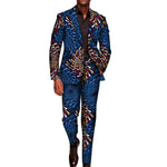 Men’s African Print 2-Piece Set – Blazer & Pants Suit M250110