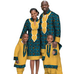 African Family Matching Outfits – Ankara Print Dress & Set F250232