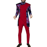 Modern African Print Suit Set for Men – Dashiki Inspired 2-Piece Outfit M250165