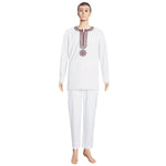 Embroidered Agbada Dashiki 3-Piece African Men's Suit Set M250174