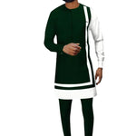 Elegant Dashiki Ankara Two-Piece Set for Men M250118