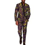 Men’s African Print 2-Piece Set – Blazer & Pants Suit M250110