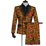 Men’s Bazin Riche Ankara Print 2-Piece Blazer & Pants Set M250111
