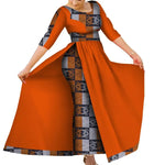 Elegant Ankara Slim Fit African Dress for Parties & Weddings W250183