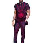 Elegant African Dashiki 2-Piece Set for Men – Long Shirt & Pants M250193
