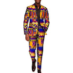 Men’s African Print 2-Piece Set – Blazer & Pants Suit M250110