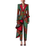 African Dashiki Print Pant Suit Set for Women W250182
