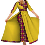 Elegant Ankara Slim Fit African Dress for Parties & Weddings W250183