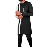Men’s Dashiki Two-Piece Suit – Tribal Print Shirt & Pants Set M250203