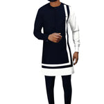 African Dashiki Ankara Pant & Coat Set for Men – 2 Piece Outfit M250119