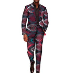 Men’s African Print 2-Piece Set – Blazer & Pants Suit M250110